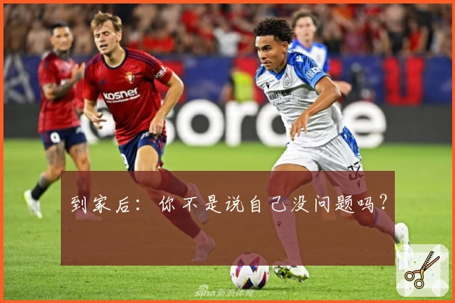 到家后：你不是说自己没问题吗？